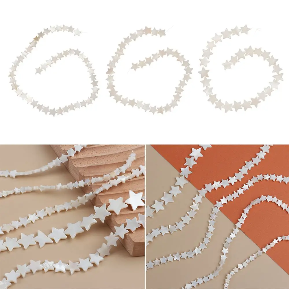 

Material Jewelry Making Necklace Bracelet Pendants Natural Shell Beads Star Shape DIY Accessories White Pentagram