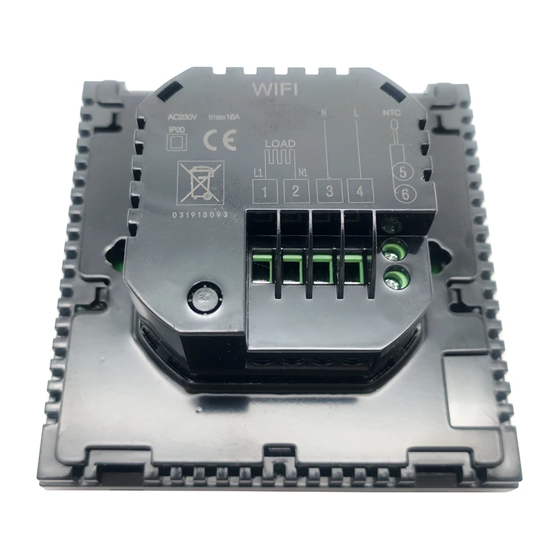 AC220-240V Wi-Fi ЖК-дисплей с сенсорным экраном термостат Еженедельный программируемый Электрический/Водный/бойлер температуры