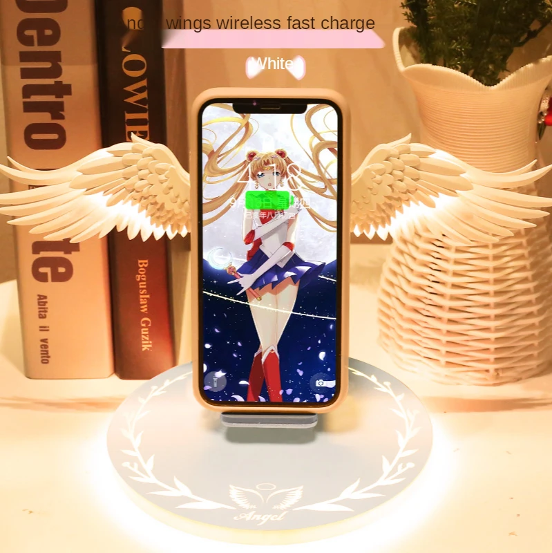 

Cy Angel Wings Wireless Charger Mobile Phone Universal Magic Array Exclusive Use for Base