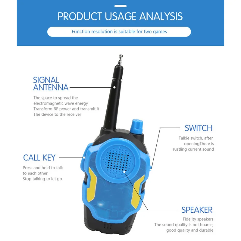 2 шт./лот профессиональный легкий ручной домофон электронный Интерком Детская
