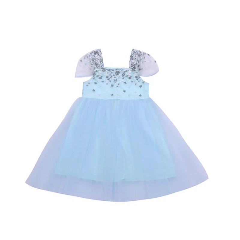 

girls dresses flower embroidery dress evening dress spring summer cotton mesh lace princess fashion banquet dress for 4-14years