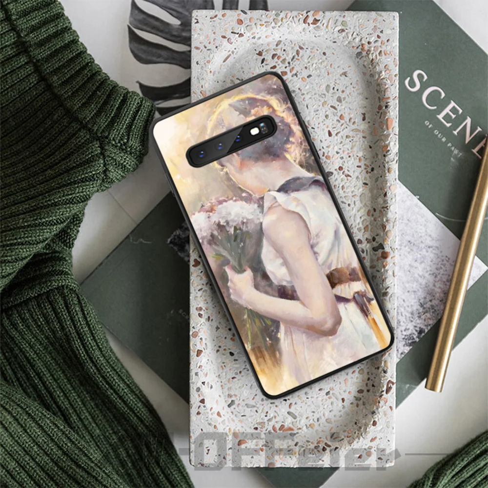 BaweiTE знаменитый очаровательный черный чехол из ТПУ для Samsung S9 plus S5 S6 edge S7 S8 S10 E |