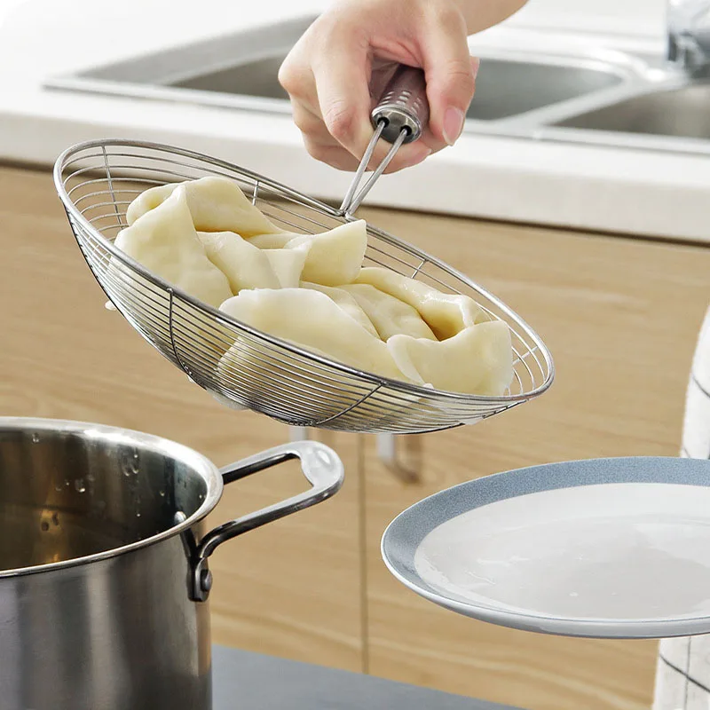 ⚡️ 1 шт. Кухня инструменты масляный сито для кастрюли ковш скиммер овальная