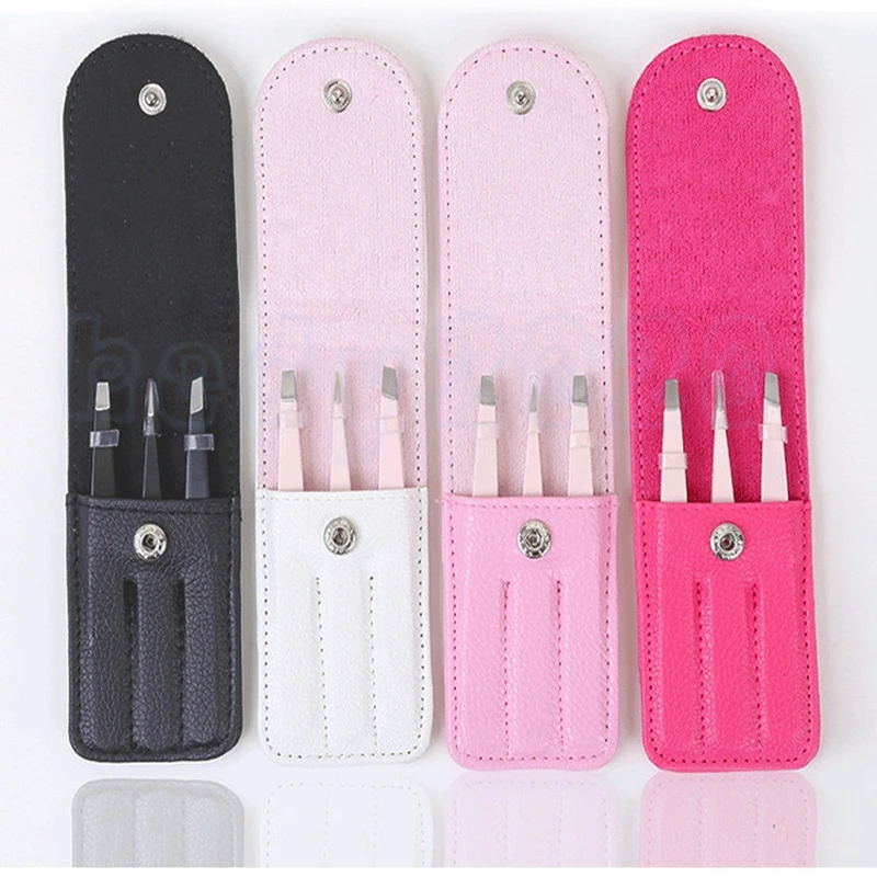 

100set Three-piece stainless steel eyebrow clip eyebrow pliers set of 3