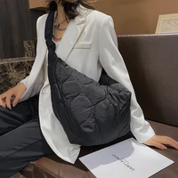 casual large capacity nylon crossbody bags for women designer pu leather shoulder bag lady big tote female purses shopper bag