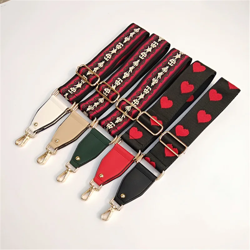 

Fashion Ethnic Style Wide Shoulder Strap Ladies Bag Adjustable Long Strap Single Shoulder Slung Accessories Strap Accessory Obag