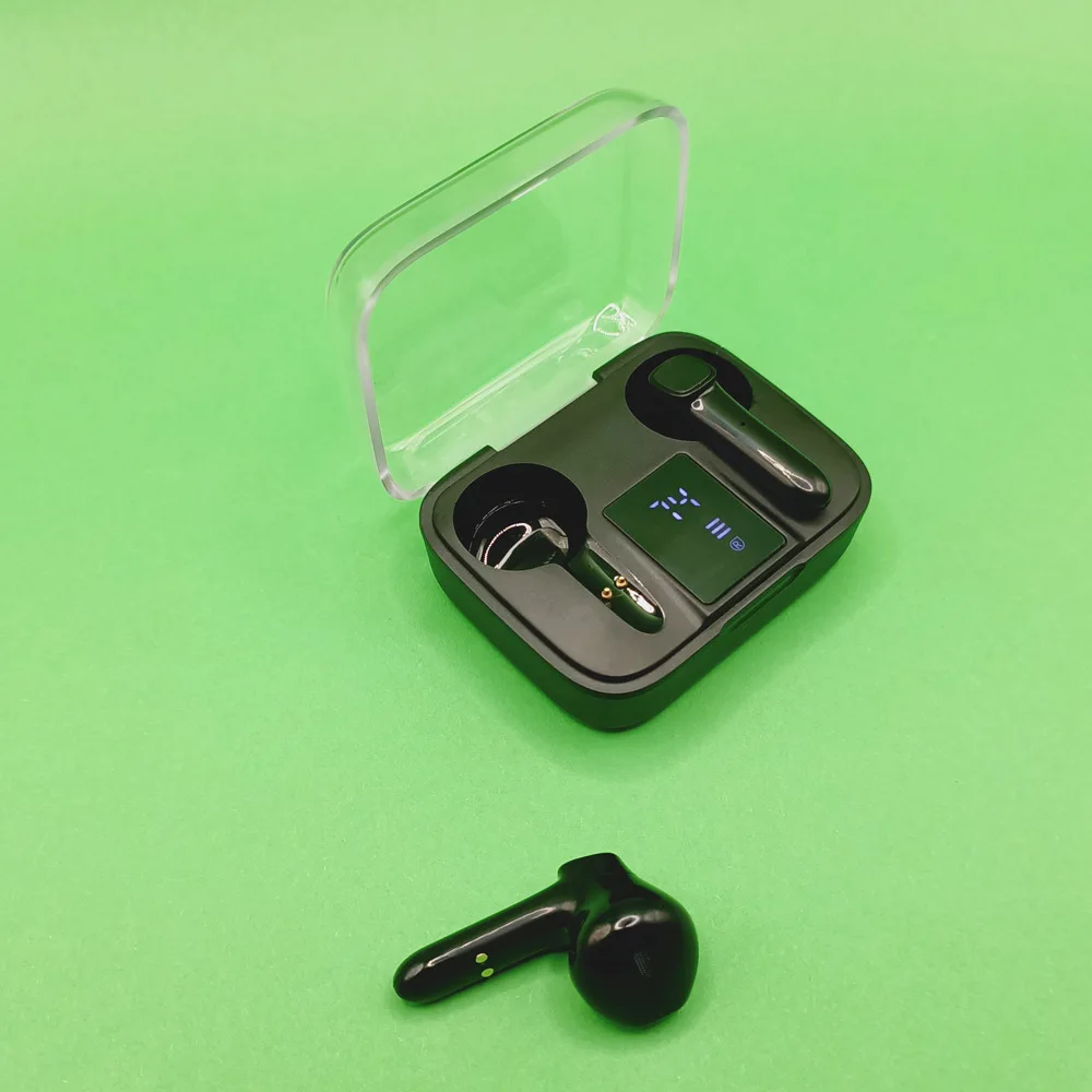 

Bluetooth headset V5.0 stereo wireless headset sports waterproof headset compact portable earbud mobile phone headset