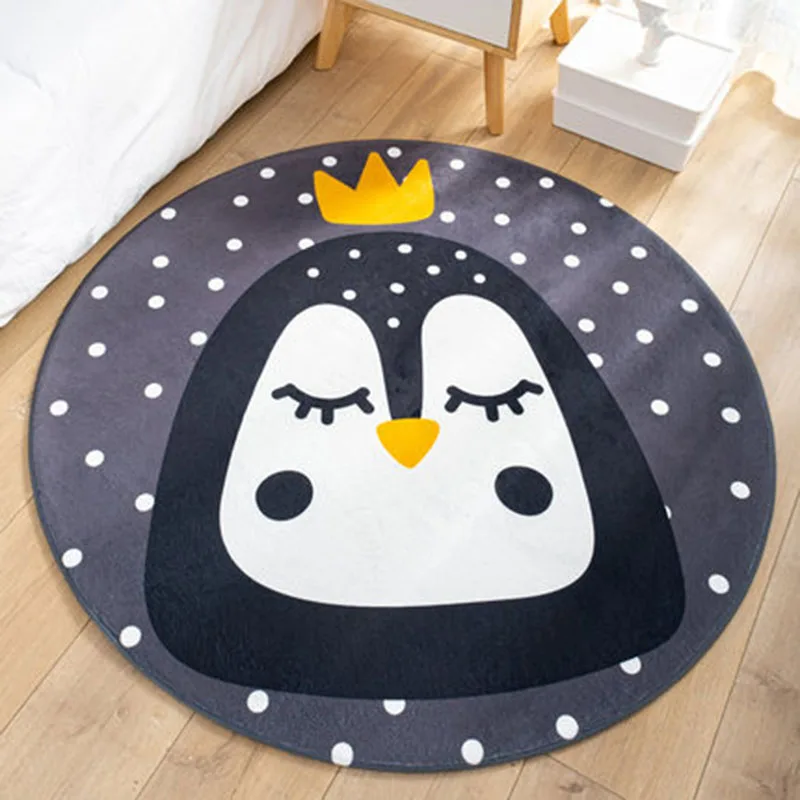 

Alfombra Round Carpets Salón Children's Room Hanging Basket Computer Chair Floor Mats Bedroom 카페트 коврик для ванной Cartoon Cute