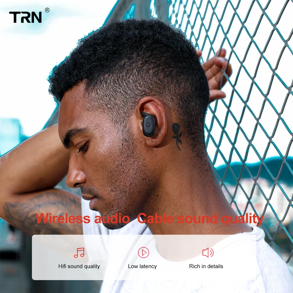 Высокое качество Новый TRN T100 беспроводной Bluetooth 5 0 мини зарядка кабина наушники HIFI