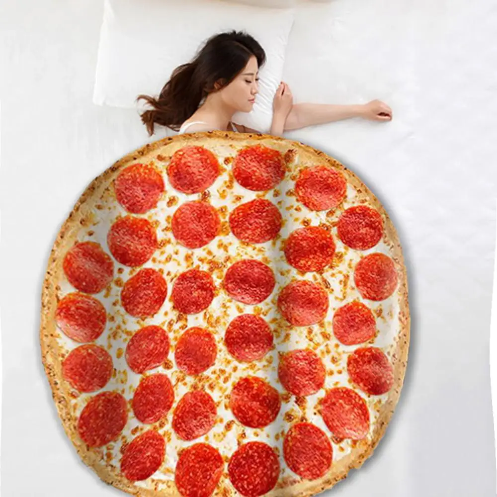 Домашний текстиль готовое одеяло удобная еда творения для пиццы обертывание