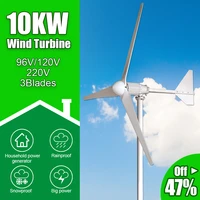 10kw free energy wind turbine generators 96v 120v 220v three phase ac output windmill on grid system for sale