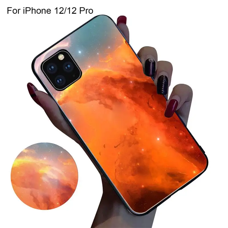 

9H Glass LED Kinds of Light Color Change Mobile Phone Protective Case for IPhone12 IPhone11 Pro Max X XS XR 8 7 6 6S