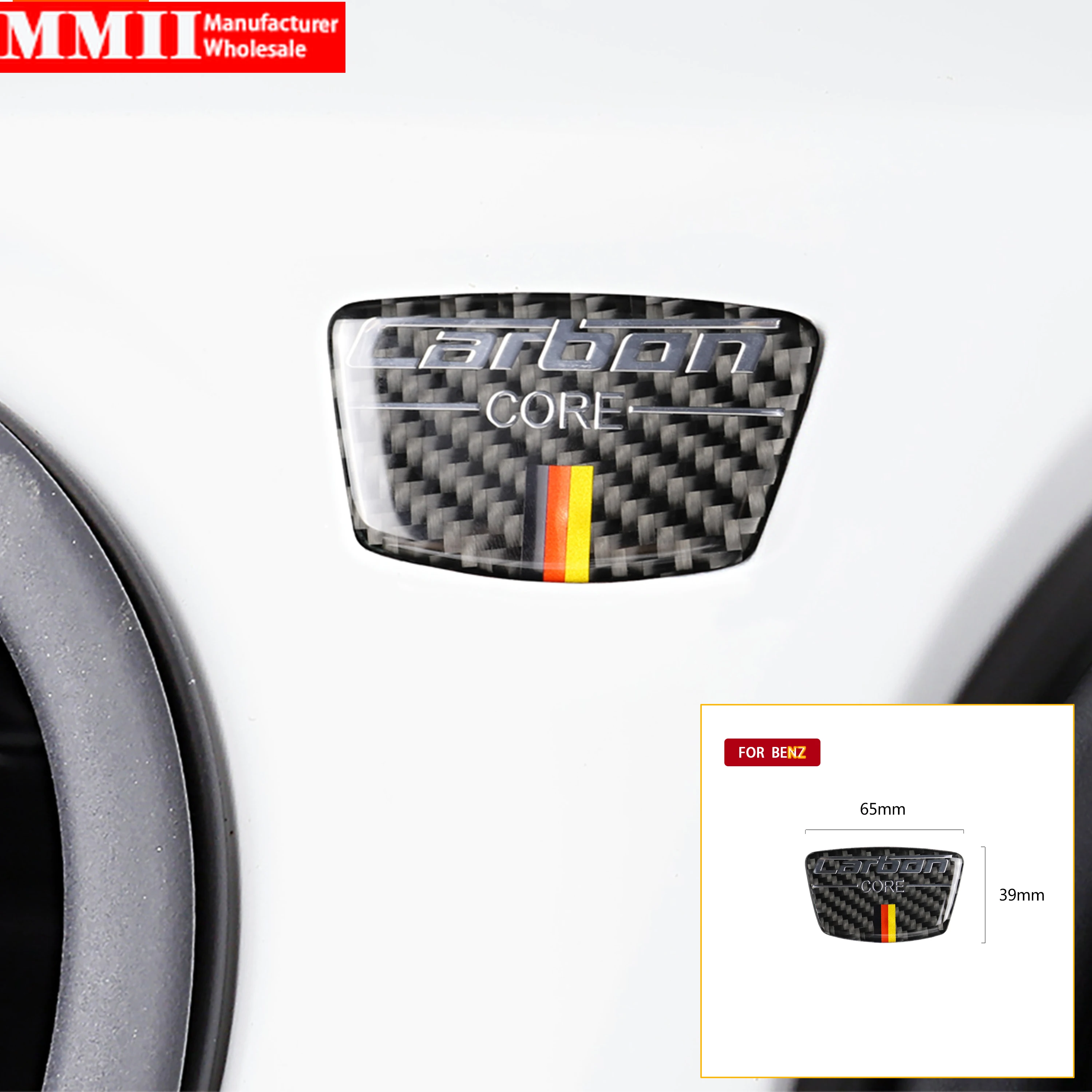 

Наклейка из углеродного волокна для Mercedes Benz C Class W205 C180 C200 C300 GLC эмблема автомобиля B колонна дверного бампера внешние автомобильные аксессуа...