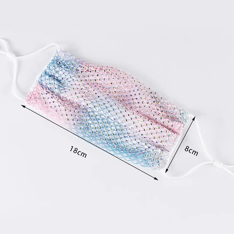 Стразы маска для женщин Кристальное украшение лица модные сексуальные блестящие