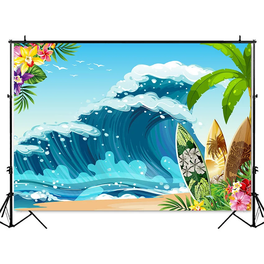 Фон для фотосъемки с изображением aloha летние пляжные фон фото студия