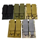 Uning двойной чехол для ПИСТОЛЕТА Mag тактический MOLLE EDC Открытый фонарик нож кобура Чехол охотничья сумка винтовка, подсумок