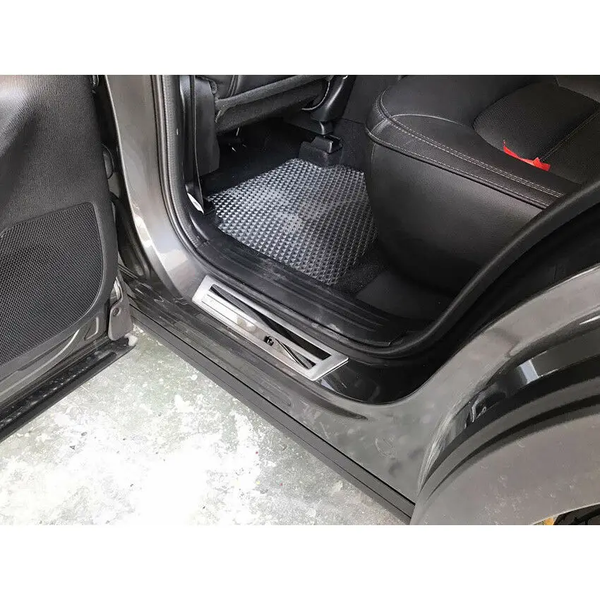 

Fits Mazda CX-5 2017-2020 Door Sill Outer Plate Molding Cover Trims Stainless