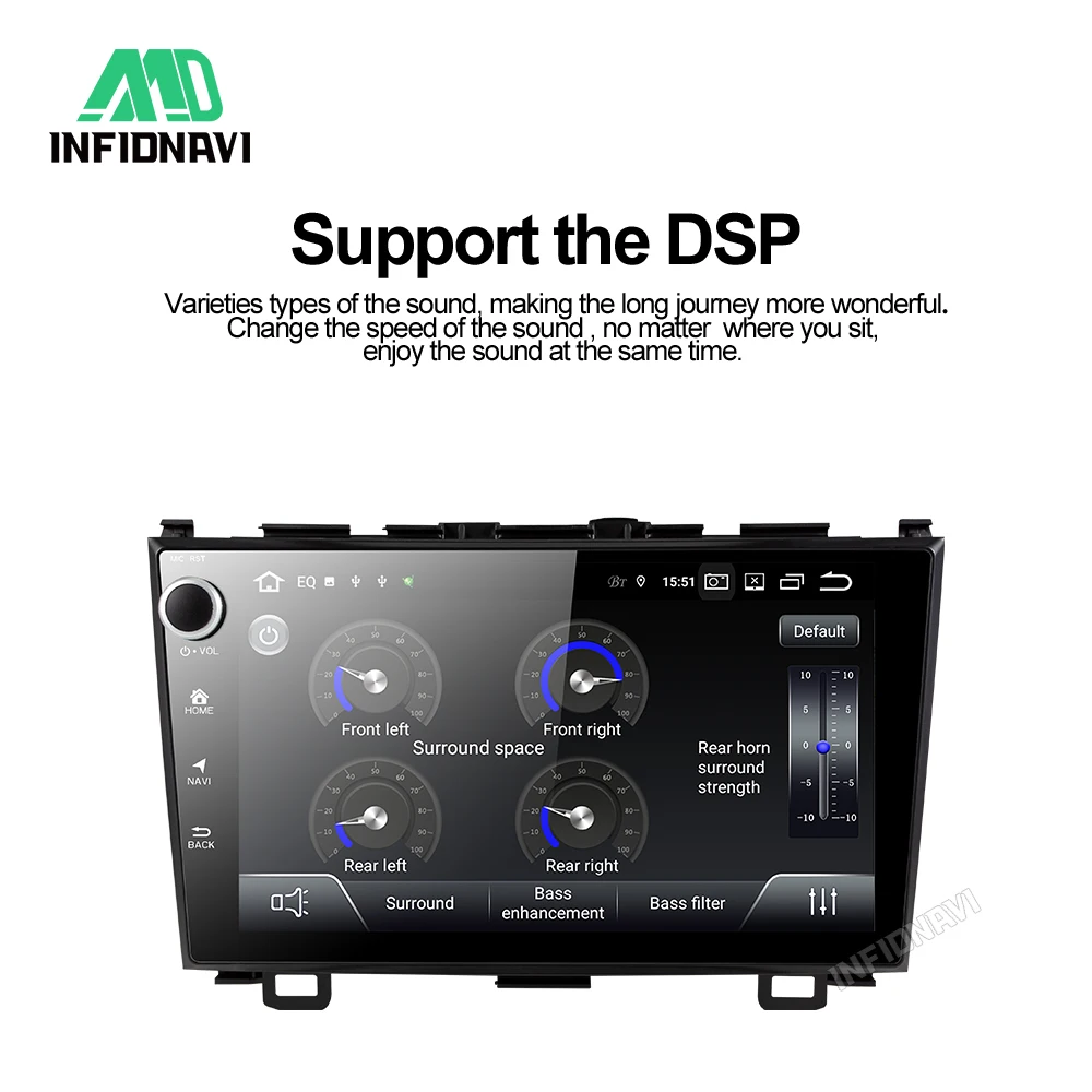 PX30 2+ 32G android 9,0 автомобильный dvd для honda CRV gps навигация Радио Видео Стерео Мультимедиа Плеер ips экран