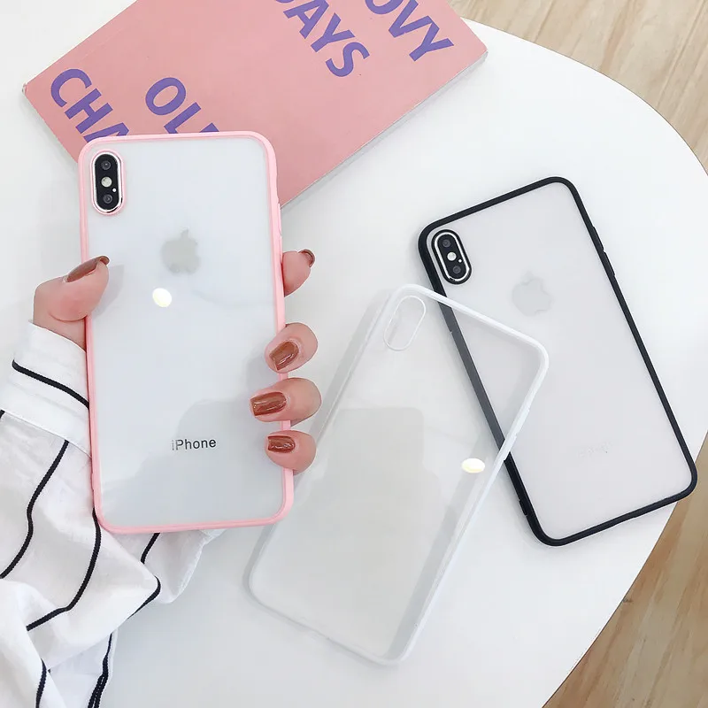 Противоударный Прозрачный мягкий силиконовый чехол для телефона iPhone X XS 11 Pro XR 8 7 6