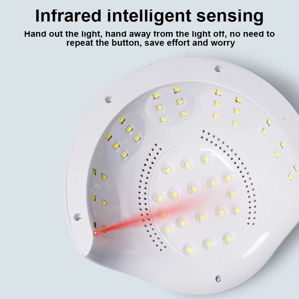 

96W Machine Nail Dryer Professional With 4 Timer Setting Auto Sensor Art Tool For Gel Polish UV LED Lamp Fast Curing Home Salon