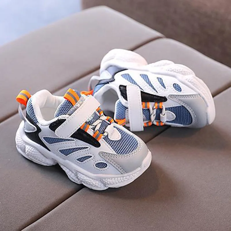 

Демисезонная детская дышащая Спортивная обувь из сетчатого материала, мягкие кроссовки для мальчиков и девочек, повседневные беговые крос...