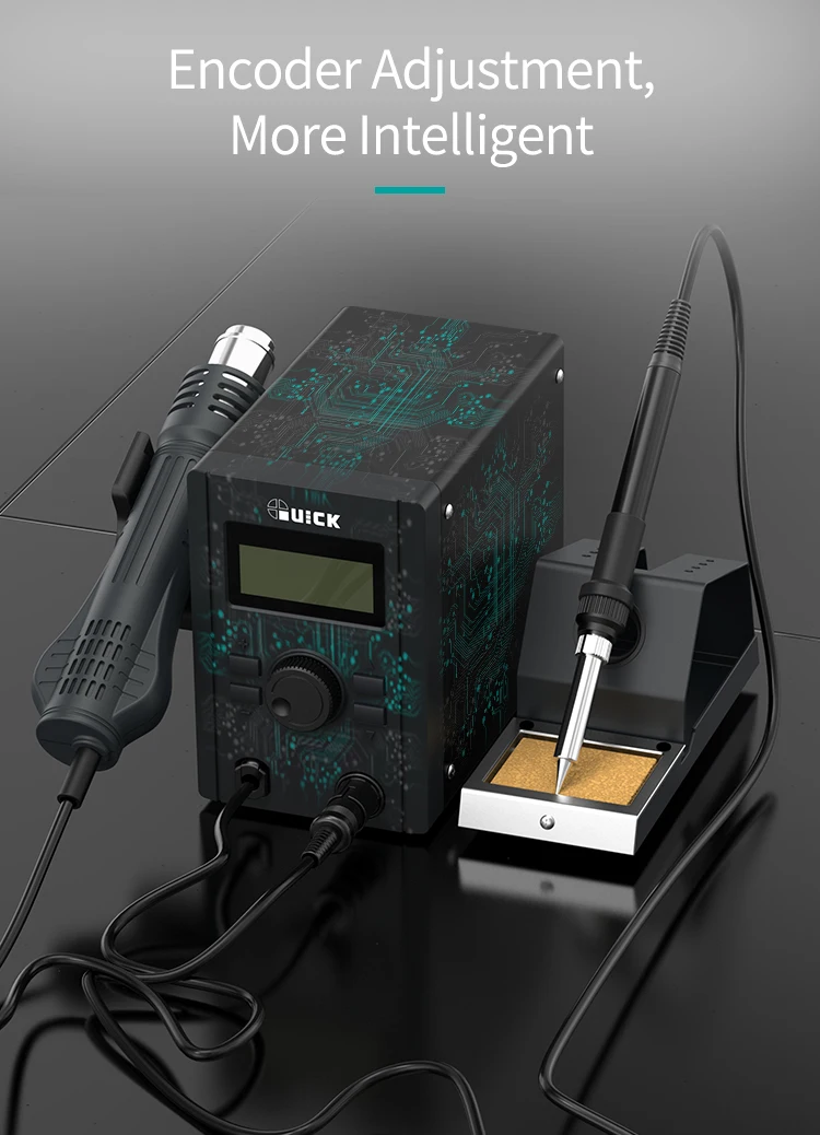 Быстрая 715 2 в 1 паяльная станция для ремонта мобильный телефон паяльник
