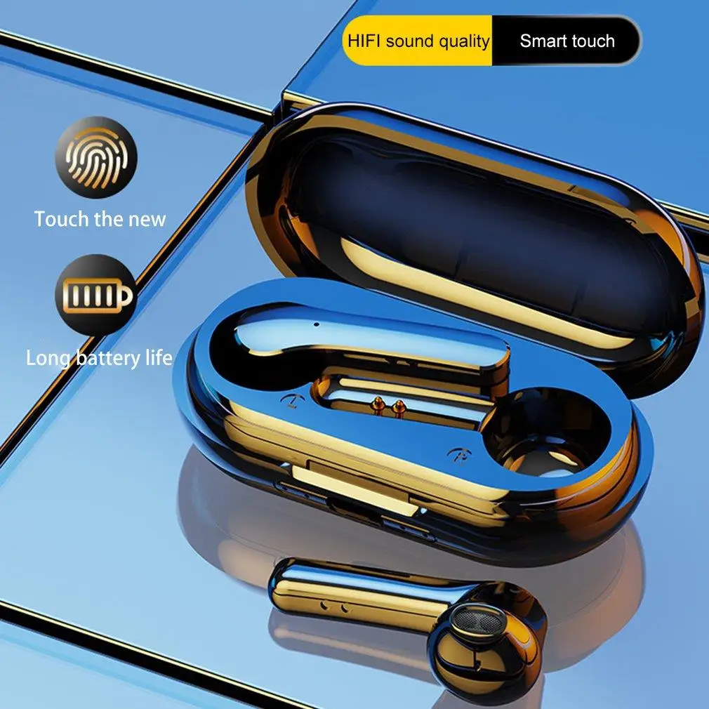 

Bluetooth-наушники 5,0, беспроводные наушники с сенсорным управлением и шумоподавлением, спортивные наушники-вкладыши со стереозвуком, музыкой