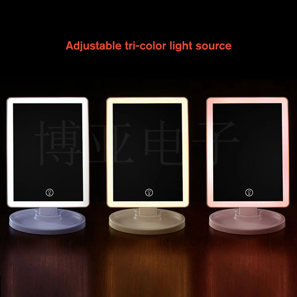 Зеркало для макияжа светодиодный светильник зеркало четыре стороны красоты