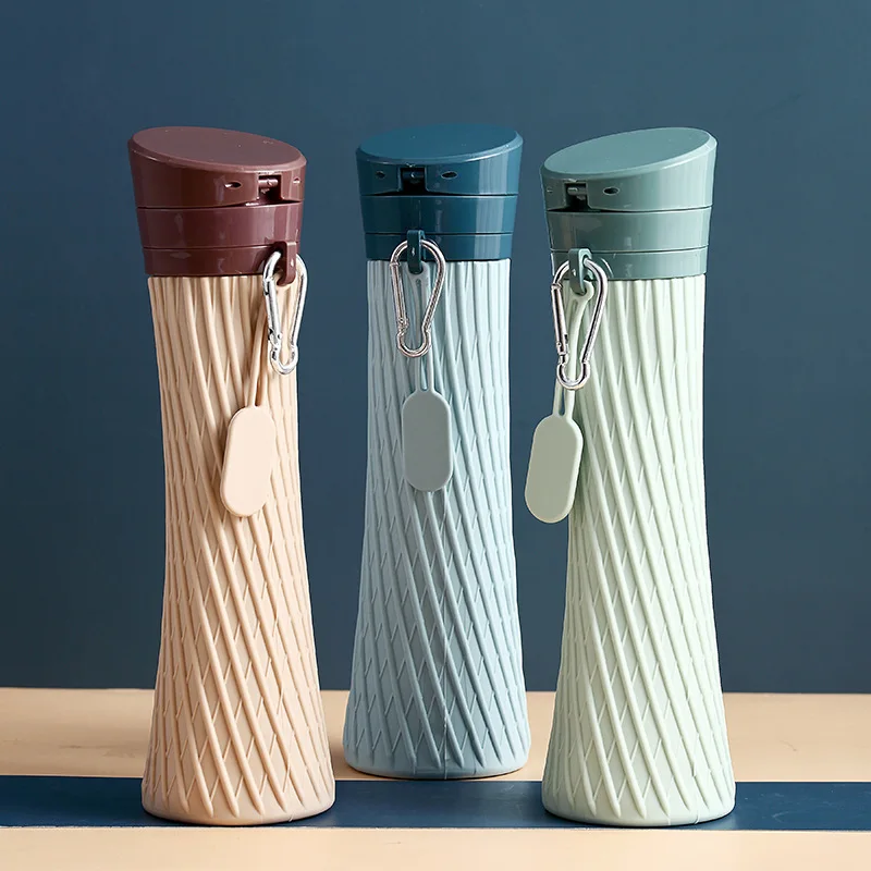 

Portable Water Bottle Silicone Folded Water Cup Creative Shape SportsWater Cup Office Car Outdoor Cute Water Bottle Cup