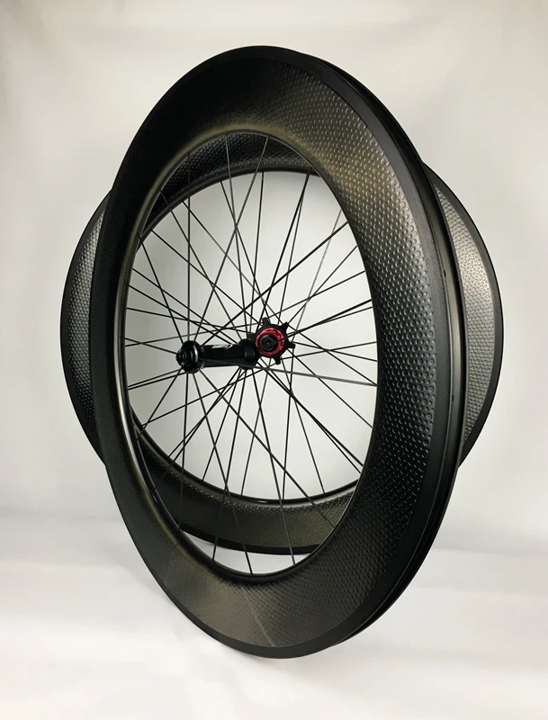 80 мм углеродное колесо с передней втулкой черная втулка черные спицы | Спорт и