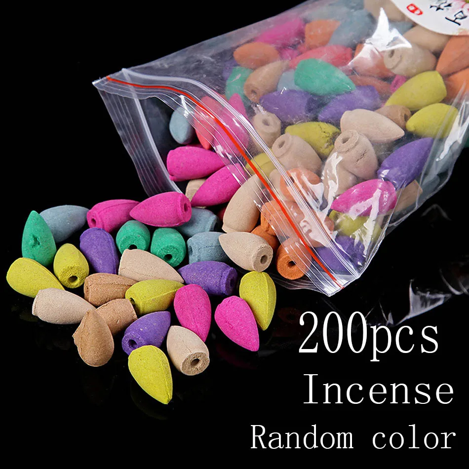 

incense burner Ceramic Backflow Incense Burner Creative Home Decor Dragon Incense Holder Censer With Crystal Ball + 20pcs Incens
