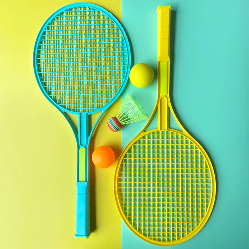 Набор детских теннисных ракеток с мячом мягкая ручка | Дом и сад