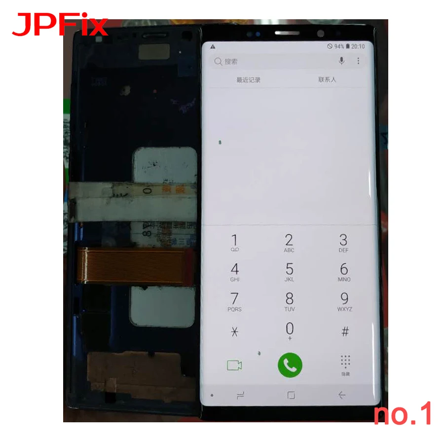 JPFix Samsun g Note9 N960FD ЖК-экран с рамкой сменный дисплей дигитайзер в сборе водяными