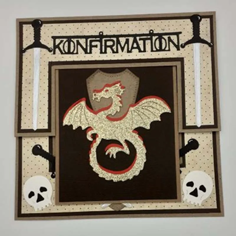 Весна 2020 набор вырубных штампов &quotзлые dragonb поделочная форма украшения Скрап