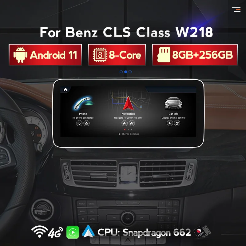 

4G LTE DSP Android 118Core 8 + 256G автомобильное радио для Mercedes Benz CLS Class W218 2011-2018 аудио GPS навигация WIFI Carpaly + авто