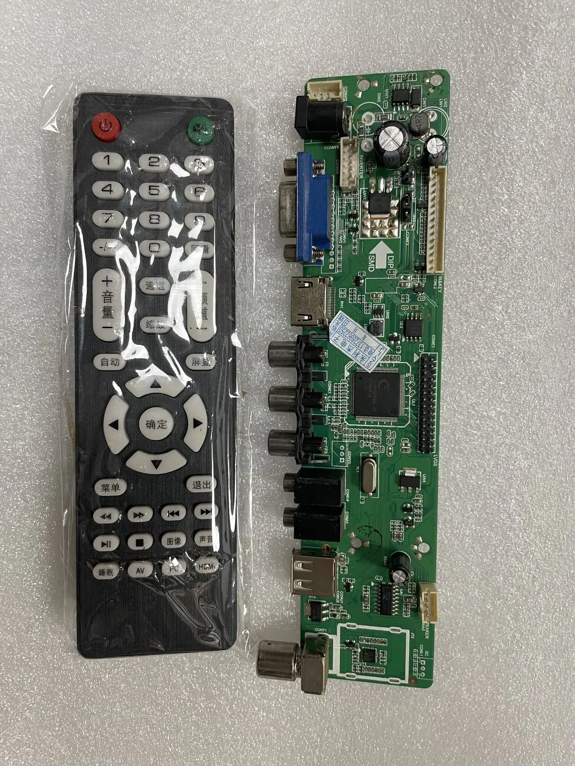 Qualidade Original Original Autêntico V56 Universal tv Placa-mãe La.mv56u.a Hdmi Pcs Lote Adaptadores AC/DC