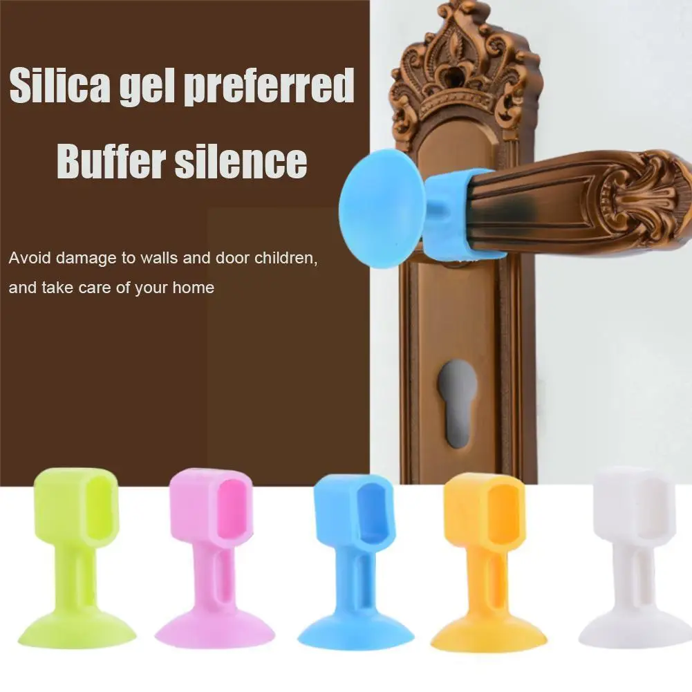 

Square Hole Silicone Door Stopper Sucker Door Rear Cup Suction Mat Handle Anti-collision Door Protective Pad Anti-collision V4j1