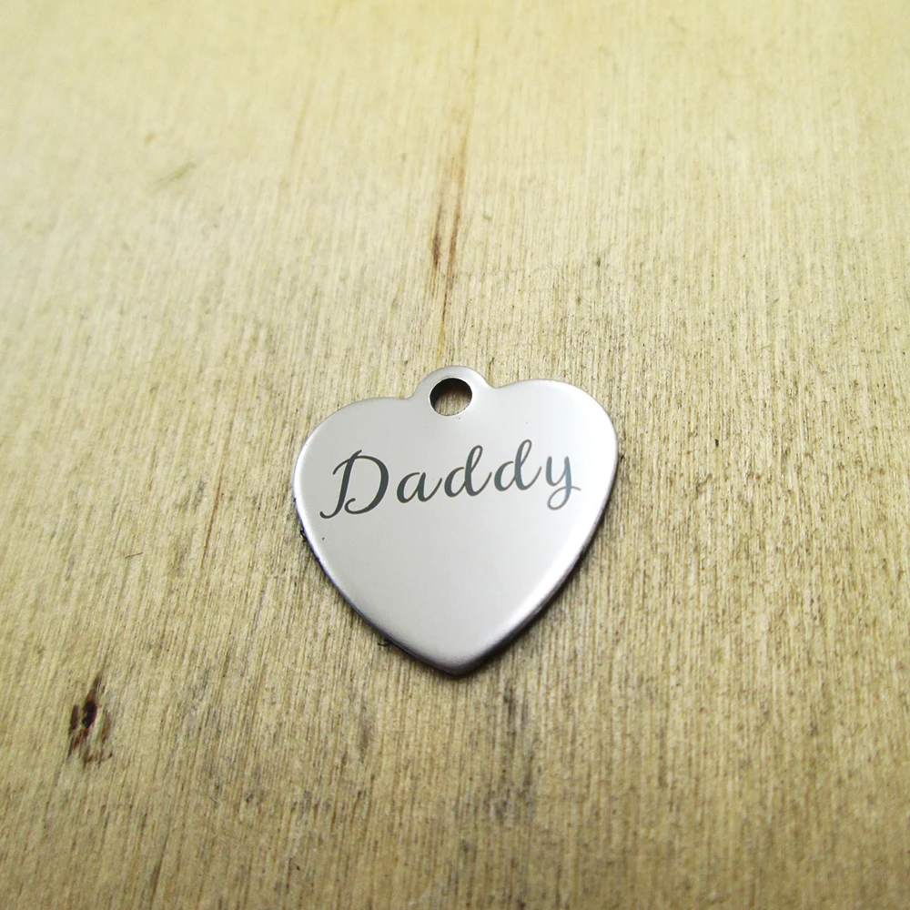 Подвески из нержавеющей стали с лазерной гравировкой сделай сам 10