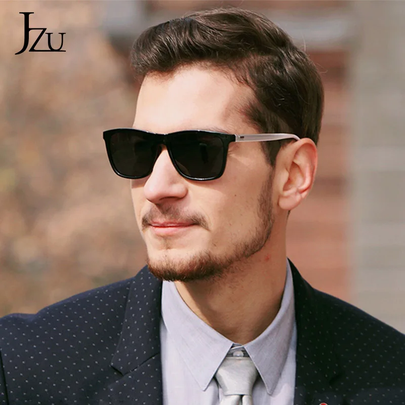 JZU 2019 Новые поляризованные солнцезащитные очки Al Mg мужские металлические