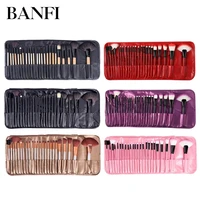 24pcs makeup brush set powder foundation large eye shadow angled brow make up brushes kit with a bag women beauty cosmetic tool
