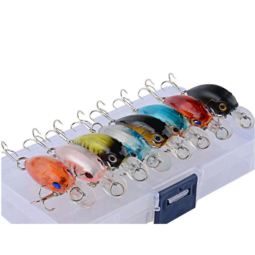 

9Pcs/Set Fishing Bait Crank Bait Bionic Fishing Lure Set For Sea Fishing Hard Bait Set