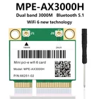 Wi-Fi 6 двухдиапазонный 3000 Мбитс Bluetooth 5,1 MPE-ax3000H, мини PCI-E WiFi карта 802.11axac 7260AC 7265AC беспроводной сетевой адаптер