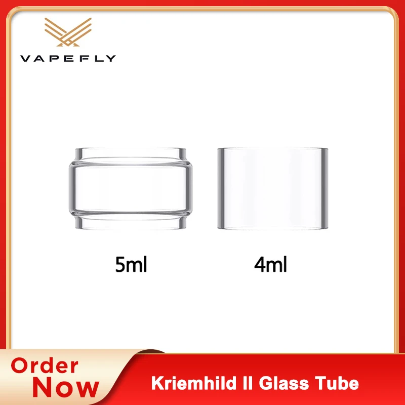 

Vapefly Kriemhild II Glass Tube Capacity 4ML Straight Glass 5ML Bubble Glass for Kriemhild II Subohm Tank Atomizer Vape Kit