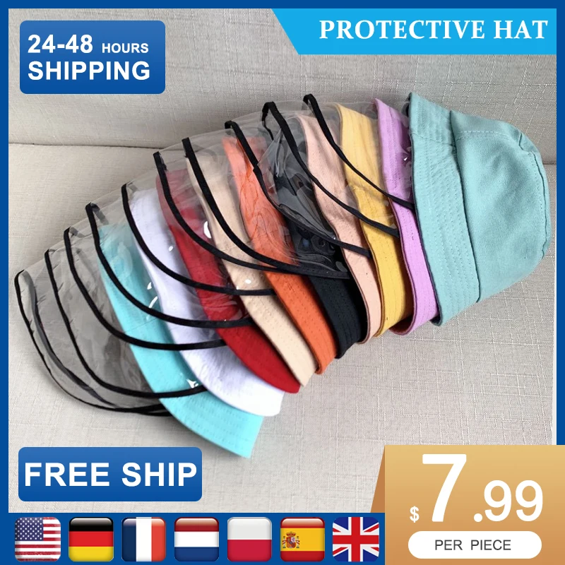Kids Dust Cover Full Face Cap bucket Hat Children Anti Protective Droplets Spreading Prevent caps hat outdoor | Красота и здоровье