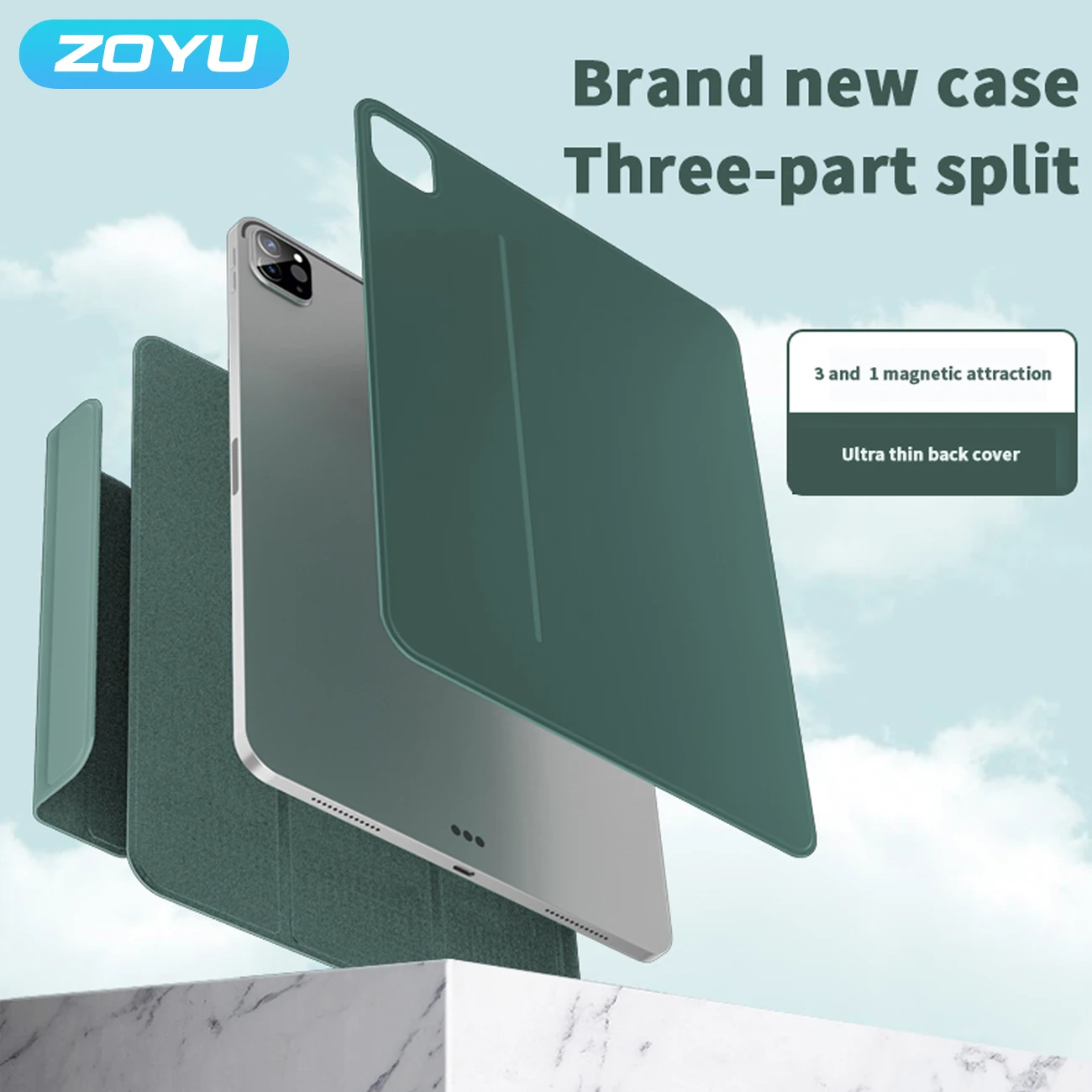 Чехол ZOYU для iPad Mini6 Pro 11 12 9 2020 2021 со съемным разделением Air 45-го поколения 10