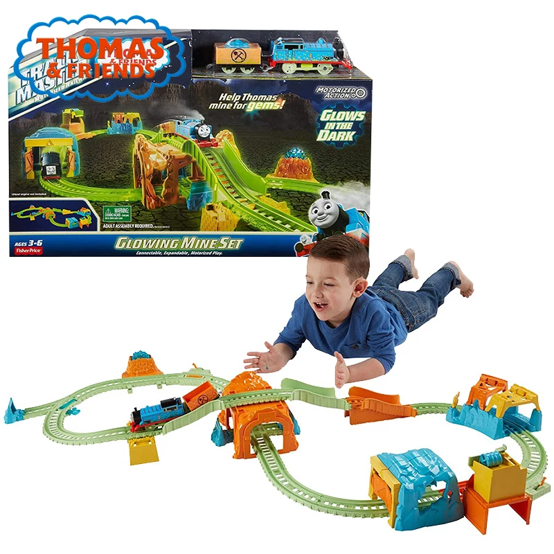 

Thomas & Friends Train Track Play Set Railway Building Toy Thomas Truck Glowing Mine FBK52 Gift For Children Birthday