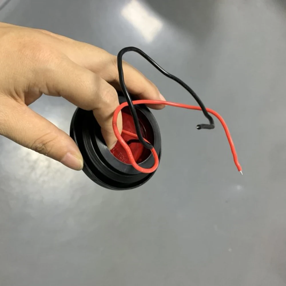 4pcs 2 inch 24V 7LED Round Trailer Side Marker Lights Front Rear Trucks Clearance Lamp Bullet Red | Автомобили и мотоциклы