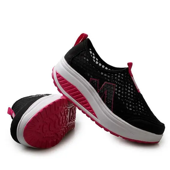

Height Increasing 2016 Summer Shoes Women's Casual Shoes Sport Fashion Walking Shoes for Women Swing Wedges Shoes Breathable
