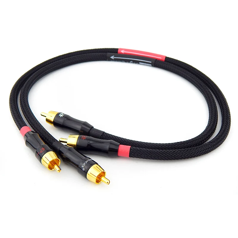 2 шт./пара аудио кабель RCA штекер линия Класс W/ Budweiser мужчинами к Hi Fi для усилитель