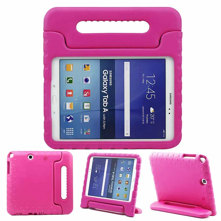 Детский ударопрочный чехол EVA для samsung GALAXY Tab A, 8,0 дюймов, T350, T351, T355, безопасный пенопластовый чехол для планшета, чехол с ручкой и подставкой